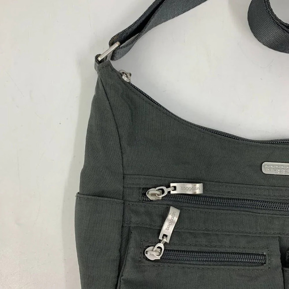 Baggallini Women's Travel Tote Canvas Zipper Crossbody Bag Zip - Picture 3 of 15